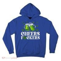 Cheers Fuckers St Patrick's Day Funny Beer Drinking Mugs Tall Hoodie thumb 0