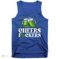 Cheers Fuckers St Patrick's Day Funny Beer Drinking Mugs Tank Top thumb 0