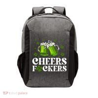 Cheers Fuckers St Patrick's Day Funny Beer Drinking Mugs Vector Backpack thumb 0