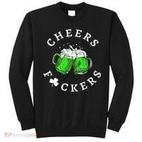 Cheers Fuckers St Patricks Day Beer Drinking Sweatshirt thumb 0
