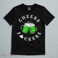 Cheers Fuckers St Patricks Day Beer Drinking T-Shirt thumb 5