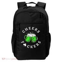 Cheers Fuckers St Patricks Day Beer Drinking Backpack thumb 0