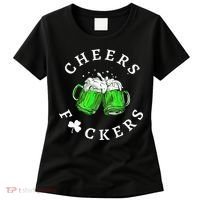 Cheers Fuckers St Patricks Day Beer Drinking Women's T-Shirt thumb 0