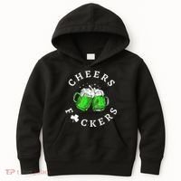 Cheers Fuckers St Patricks Day Beer Drinking Kids Hoodie thumb 0