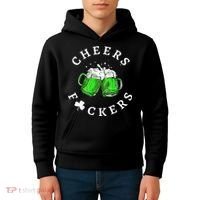 Cheers Fuckers St Patricks Day Beer Drinking Kids Hoodie thumb 4