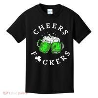 Cheers Fuckers St Patricks Day Beer Drinking Kids T-Shirt thumb 0