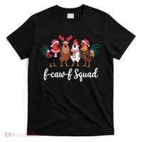 Christmas F-Caw-F Squad Funny Festive Chicken T-Shirt thumb 0