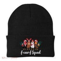 Christmas F-Caw-F Squad Funny Festive Chicken Beanie thumb 0