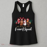Christmas F-Caw-F Squad Funny Festive Chicken Women's Tank Top thumb 3