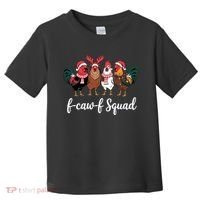Christmas F-Caw-F Squad Funny Festive Chicken Toddler T-Shirt thumb 0