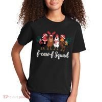 Christmas F-Caw-F Squad Funny Festive Chicken Kids T-Shirt thumb 2