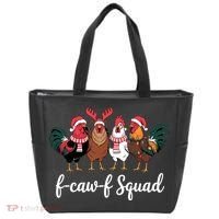 Christmas F-Caw-F Squad Funny Festive Chicken Tote Bag thumb 0