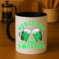 Cheers Fuckers St Patricks Day Beer Drinking Mugs Coffee Mug thumb 4