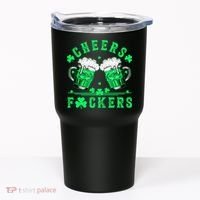 Cheers Fuckers St Patricks Day Beer Drinking Mugs Tumbler thumb 0