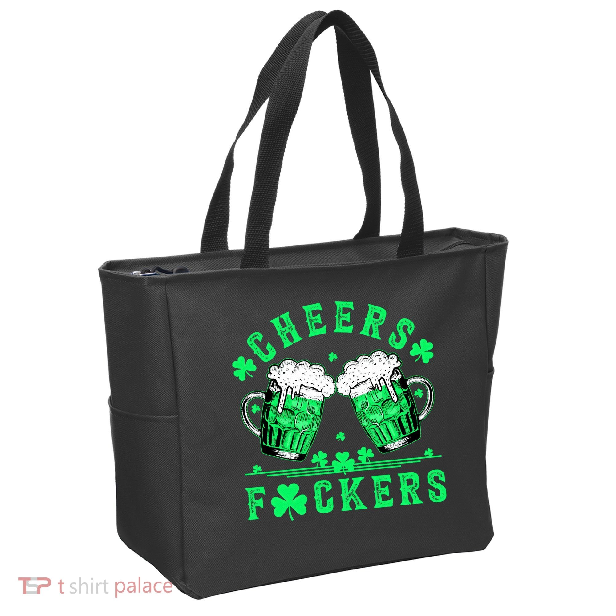 Cheers Fuckers St Patricks Day Beer Drinking Mugs Tote Bag