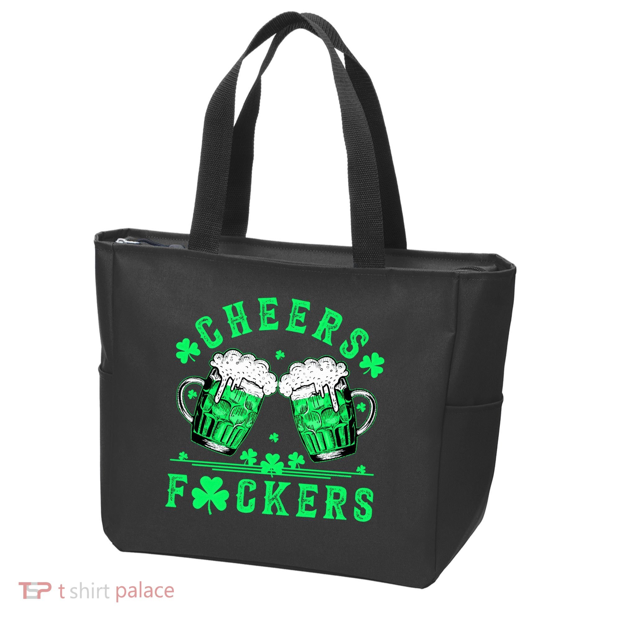 Cheers Fuckers St Patricks Day Beer Drinking Mugs Tote Bag