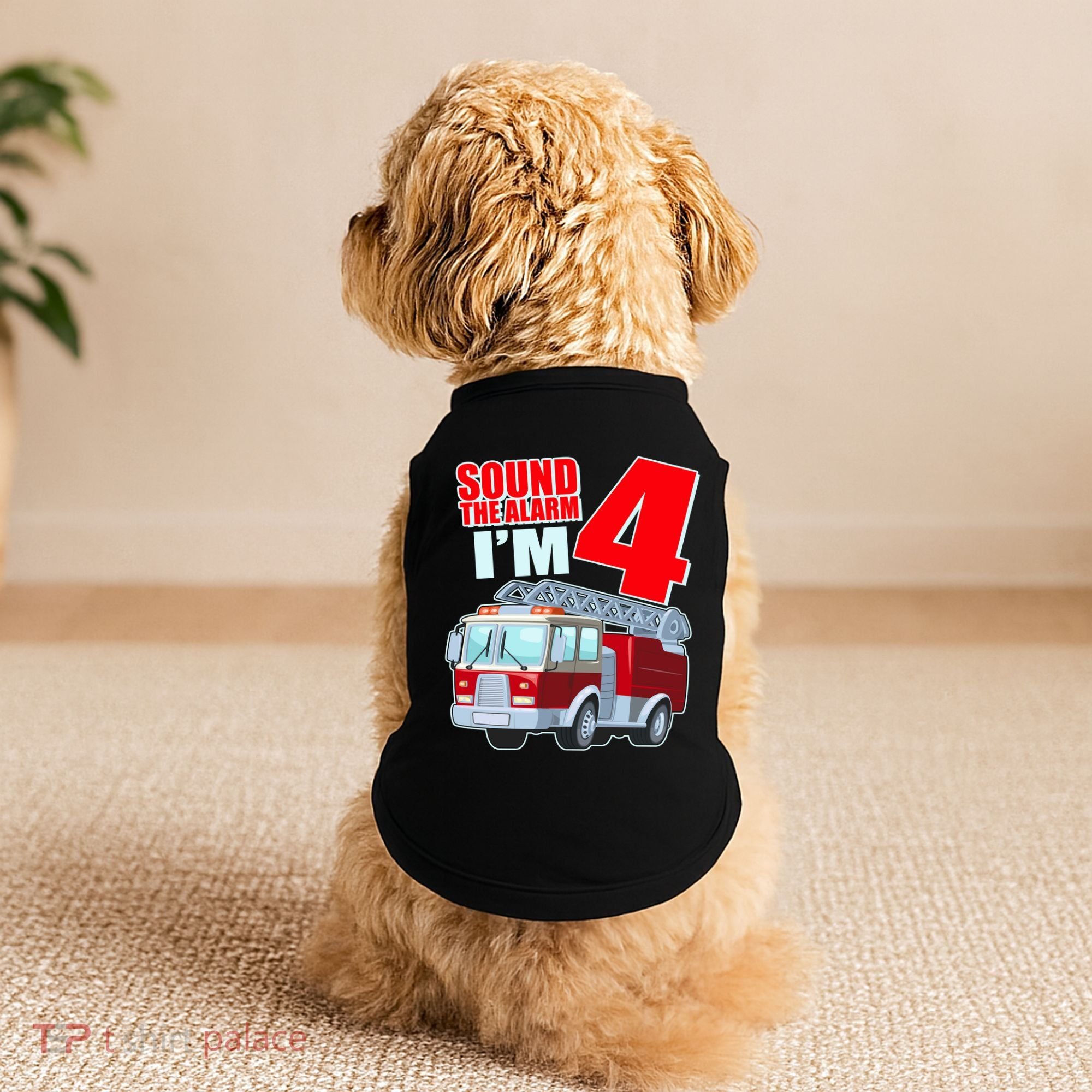 Cute Funny Sound The Alarm I'm 4 Four Doggie Tank