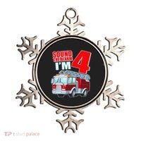 Cute Funny Sound The Alarm I'm 4 Four Ornament thumb 0
