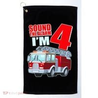 Cute Funny Sound The Alarm I'm 4 Four Golf Towel thumb 0