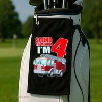 Cute Funny Sound The Alarm I'm 4 Four Golf Towel thumb 2