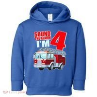 Cute Funny Sound The Alarm I'm 4 Four Toddler Hoodie thumb 0