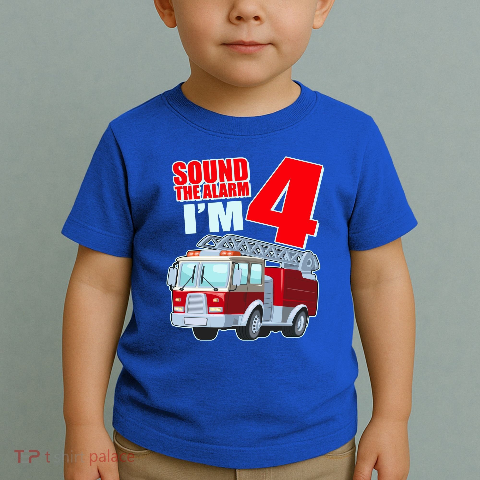 Cute Funny Sound The Alarm I'm 4 Four Toddler T-Shirt