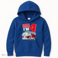 Cute Funny Sound The Alarm I'm 4 Four Kids Hoodie thumb 0