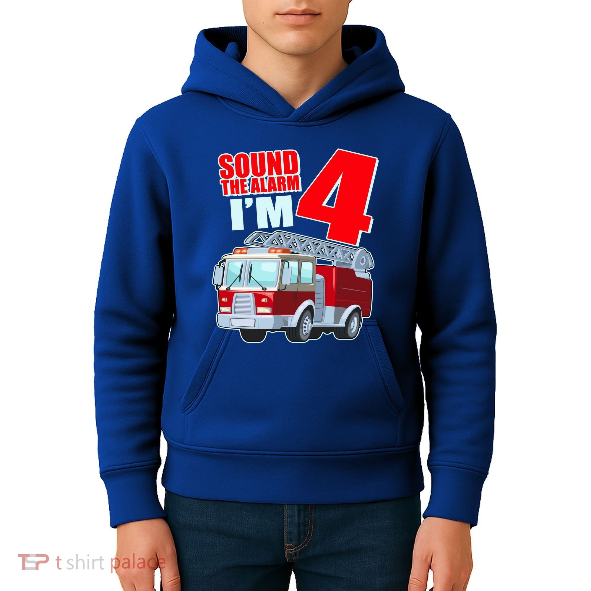 Cute Funny Sound The Alarm I'm 4 Four Kids Hoodie