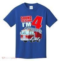 Cute Funny Sound The Alarm I'm 4 Four Kids T-Shirt thumb 0