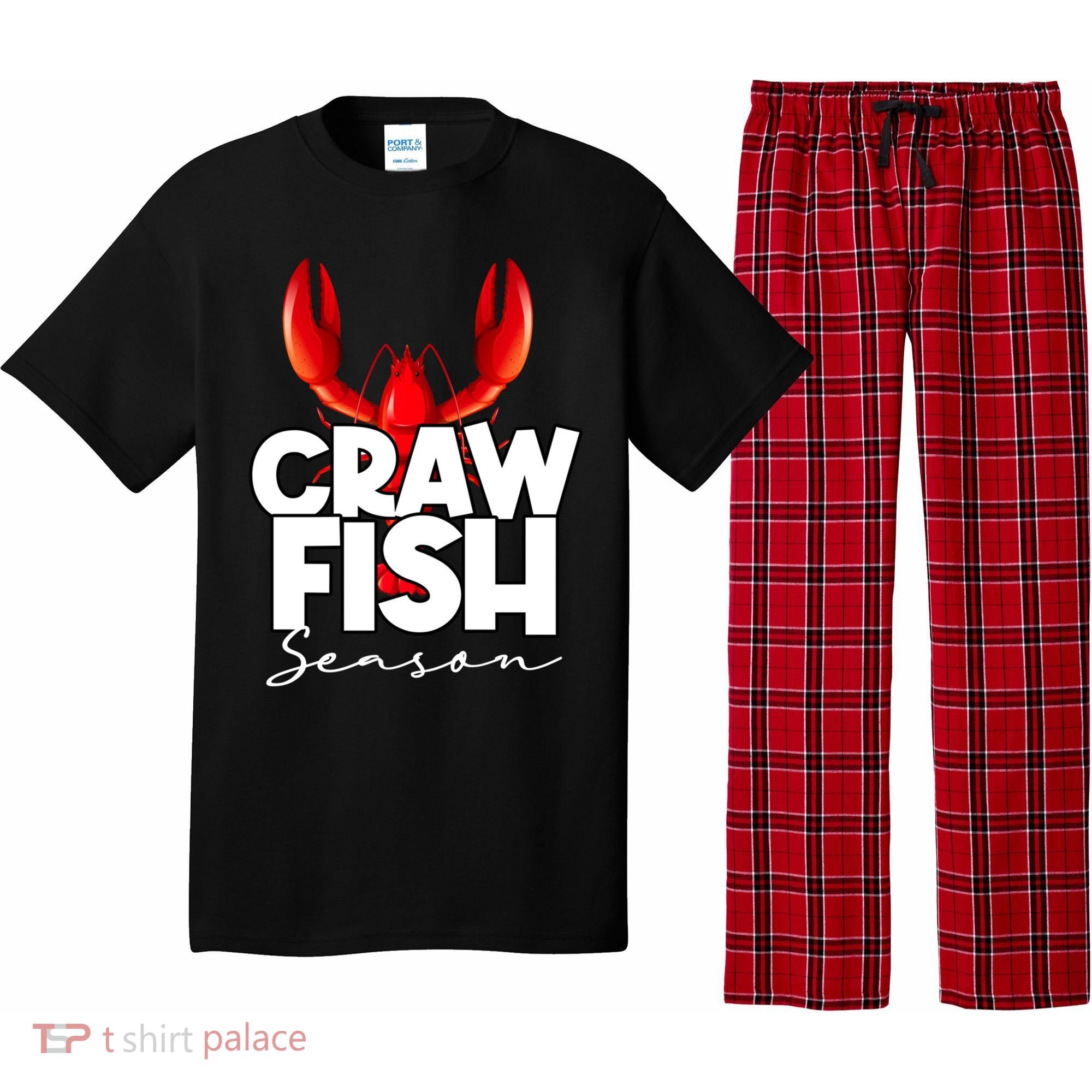 Craw Fish Season Mardi Gras Crawfish Boil Lobster Gift Pajama Set
