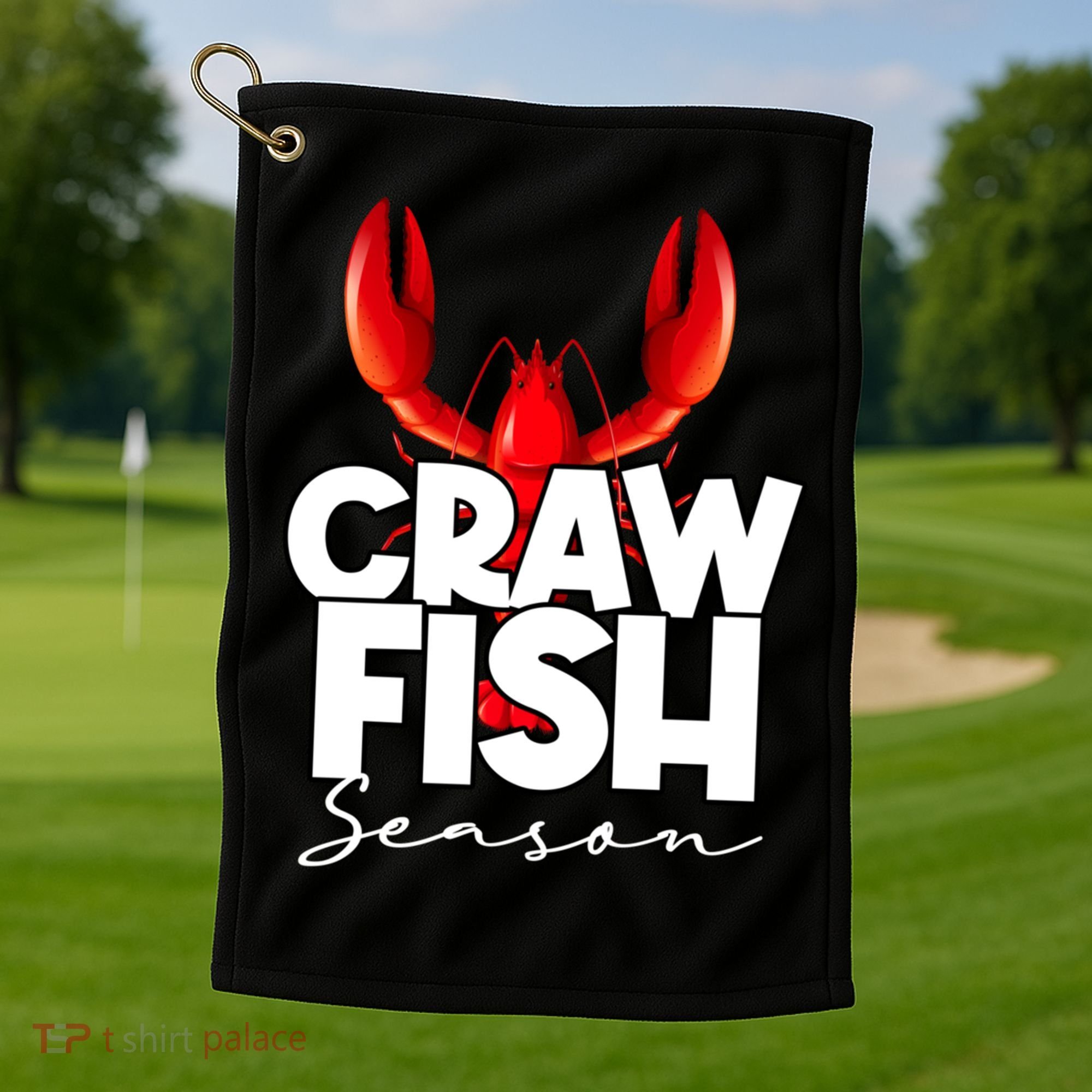 Craw Fish Season Mardi Gras Crawfish Boil Lobster Gift Golf Towel