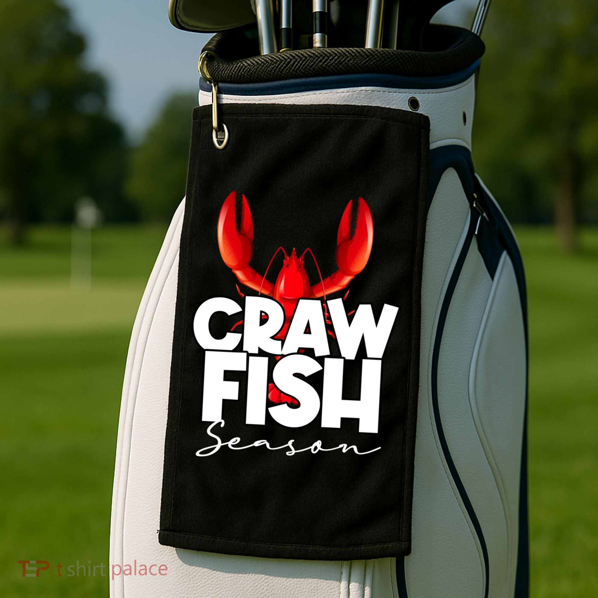 Craw Fish Season Mardi Gras Crawfish Boil Lobster Gift Golf Towel