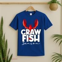 Craw Fish Season Mardi Gras Crawfish Boil Lobster Gift T-Shirt thumb 2