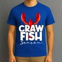 Craw Fish Season Mardi Gras Crawfish Boil Lobster Gift T-Shirt thumb 3