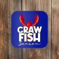 Craw Fish Season Mardi Gras Crawfish Boil Lobster Gift Coaster thumb 0