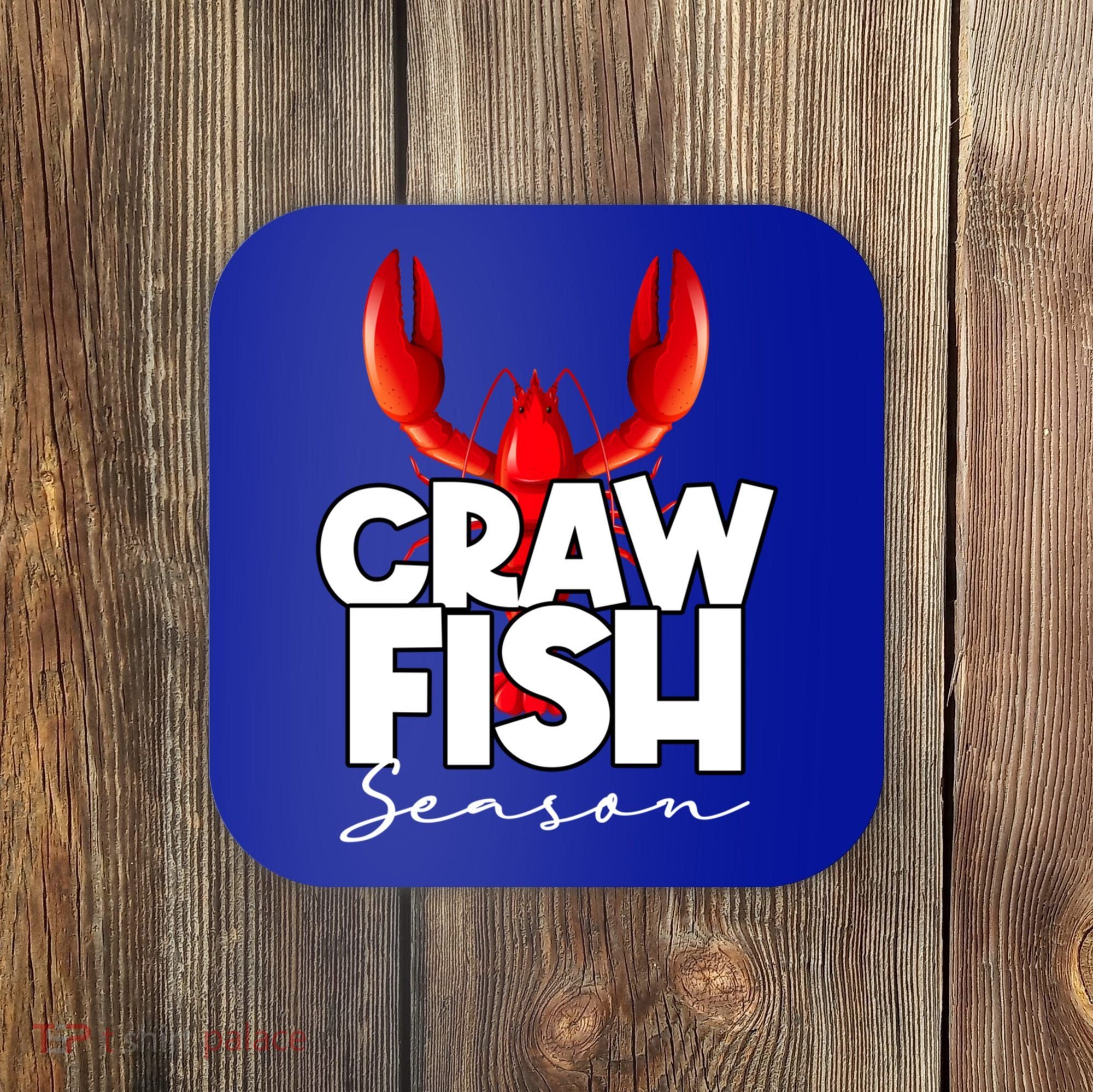 Craw Fish Season Mardi Gras Crawfish Boil Lobster Gift Coaster