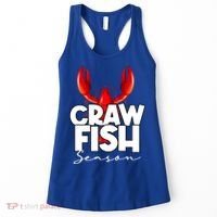 Craw Fish Season Mardi Gras Crawfish Boil Lobster Gift Women's Tank Top thumb 0