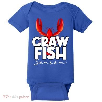 Craw Fish Season Mardi Gras Crawfish Boil Lobster Gift Baby Bodysuit