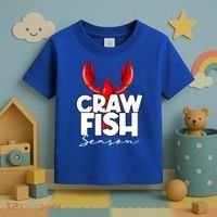 Craw Fish Season Mardi Gras Crawfish Boil Lobster Gift Toddler T-Shirt thumb 3
