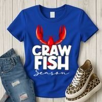 Craw Fish Season Mardi Gras Crawfish Boil Lobster Gift Women's T-Shirt thumb 3
