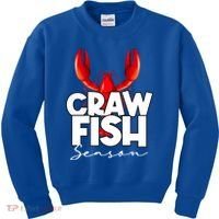 Craw Fish Season Mardi Gras Crawfish Boil Lobster Gift Kids Sweatshirt thumb 0