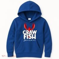 Craw Fish Season Mardi Gras Crawfish Boil Lobster Gift Kids Hoodie thumb 0