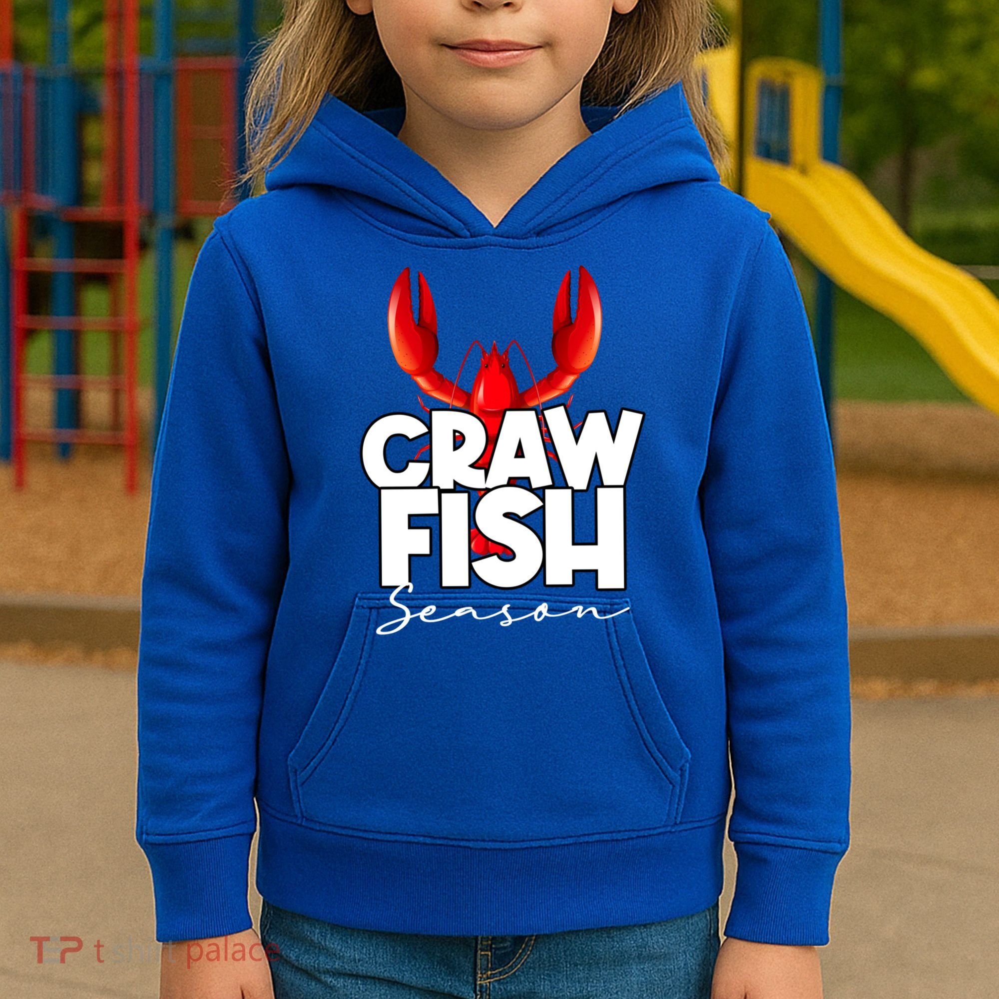 Craw Fish Season Mardi Gras Crawfish Boil Lobster Gift Kids Hoodie