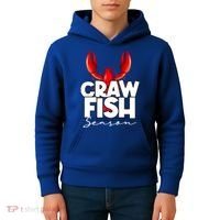 Craw Fish Season Mardi Gras Crawfish Boil Lobster Gift Kids Hoodie thumb 4