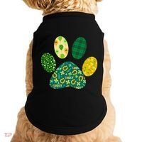 Cute Funny St Patrick's Day Patterns Pet Animal Paw Doggie Tank thumb 0