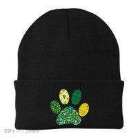 Cute Funny St Patrick's Day Patterns Pet Animal Paw Beanie thumb 0