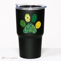 Cute Funny St Patrick's Day Patterns Pet Animal Paw Tumbler thumb 0