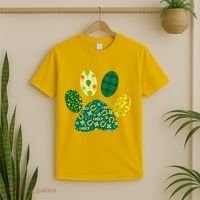 Cute Funny St Patrick's Day Patterns Pet Animal Paw T-Shirt thumb 2