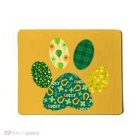 Cute Funny St Patrick's Day Patterns Pet Animal Paw Mousepad thumb 0