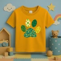 Cute Funny St Patrick's Day Patterns Pet Animal Paw Toddler T-Shirt thumb 3